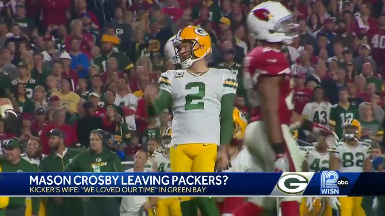 Is Green Bay Packers kicker Mason Crosby leaving? Wife's tweet suggests the  end