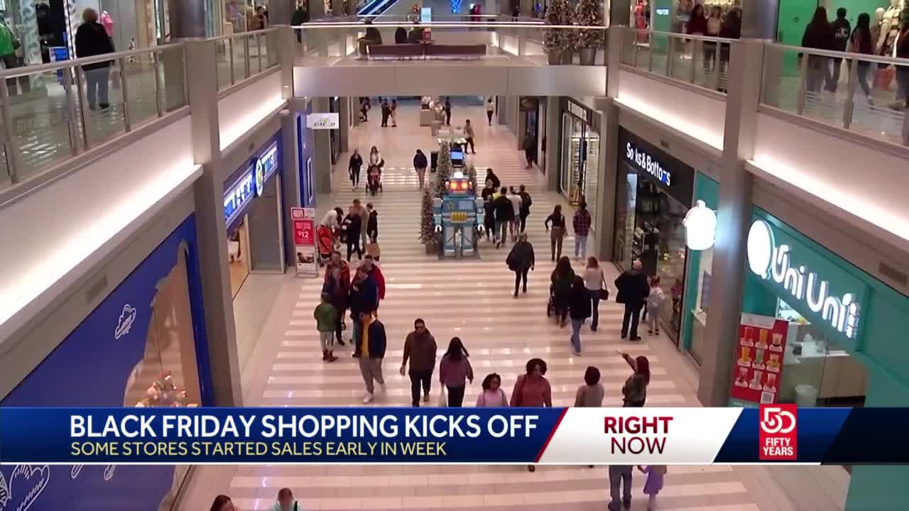 Shoppers up early to snag Black Friday deals at Burlington Mall