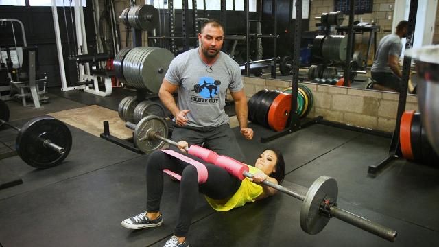 Barbell discount glute raises