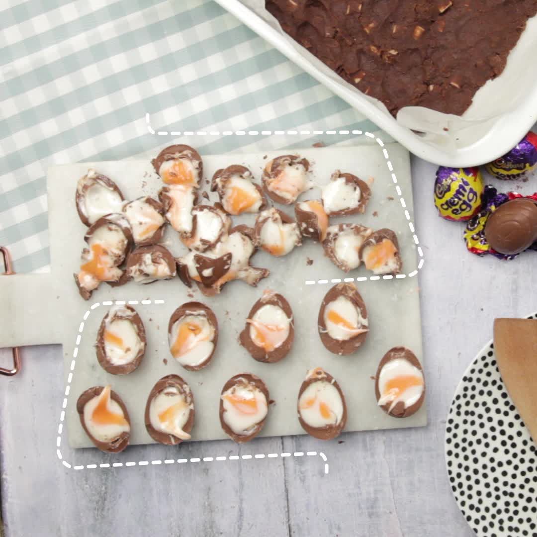 preview for Triple Chocolate Creme Egg Brownies