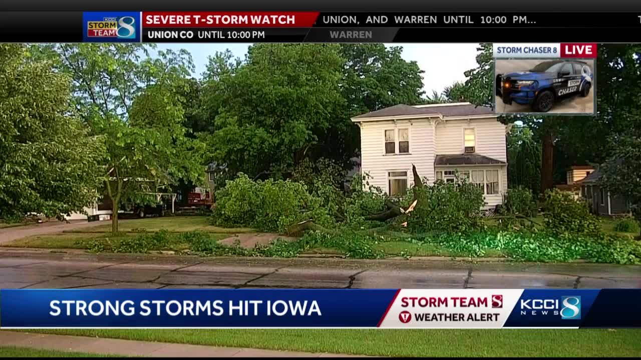Reports of storm damage throughout Iowa after Tuesday's severe weather