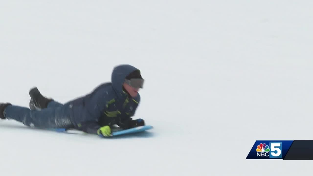 Many Vermonters spent their weekend hitting the sledding hills