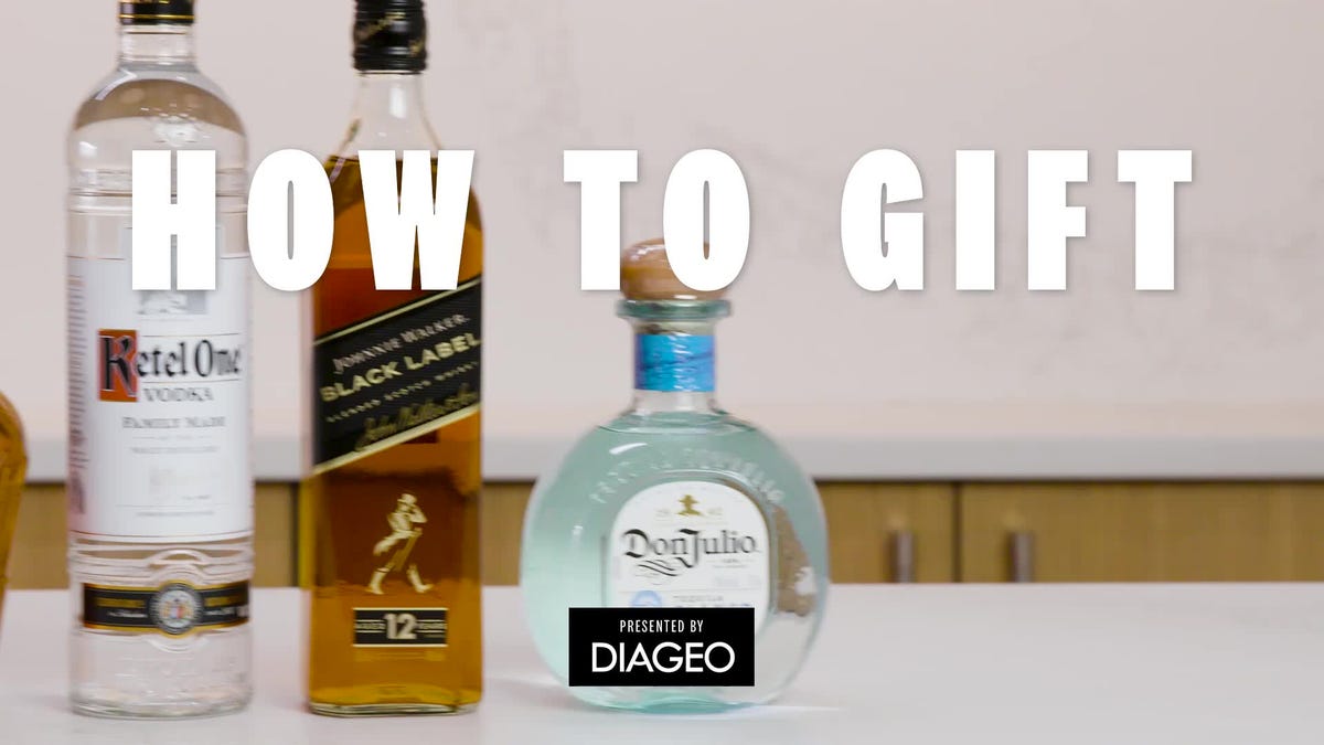 preview for How to Gift-Wrap Your Favorite Spirit | Delish + Diageo