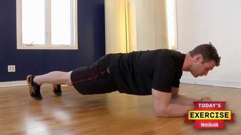 Plank to push online up workout