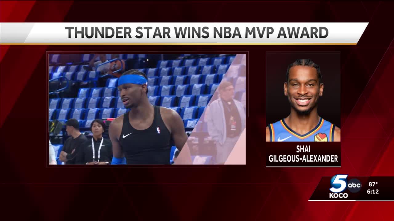 Thunder superstar Shai Gilgeous-Alexander named NBA MVP