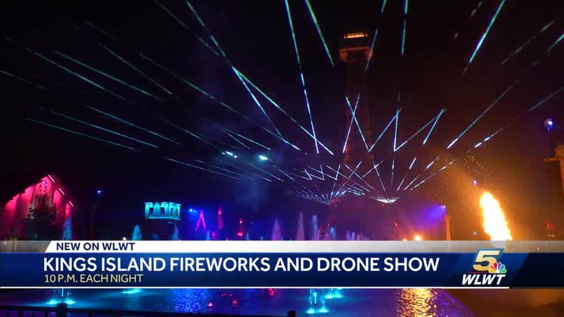 Cincinnati Reds City Connect drone and fireworks show 