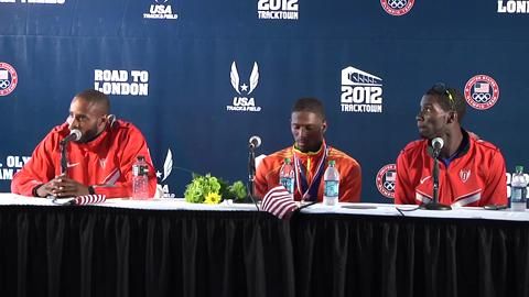 preview for 2012 Trials: Men's 400 m Hurdles Press Conference