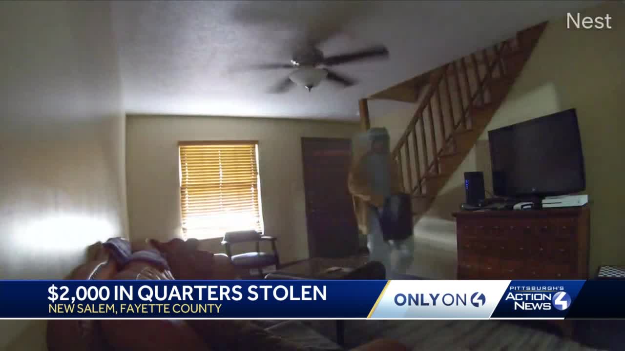 Cameras Capture Burglar Stealing 2 000 In Quarters Victim And