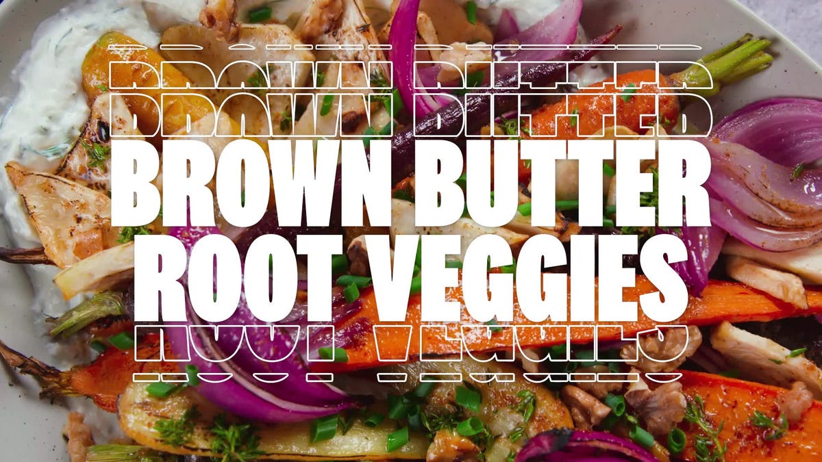 preview for Brown Butter Root Veggies | Delish + GE Profile