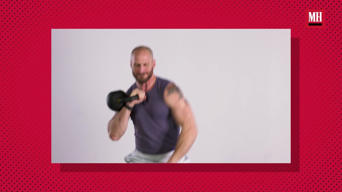 preview for Try This Super Tough 5-Minute Double Kettlebell Workout | Men’s Health Muscle