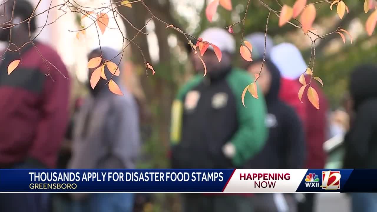 Long lines await Guilford County residents applying for Hurricane