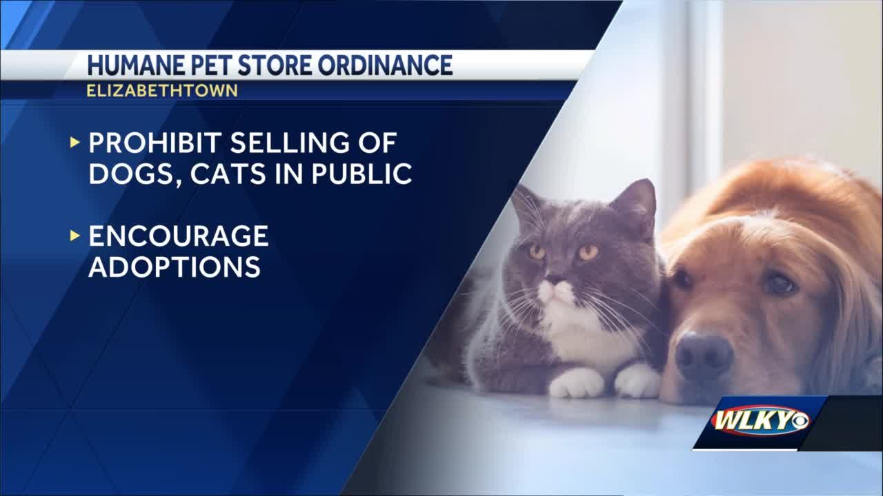 Elizabethtown ordinance bans stores from selling dogs cats