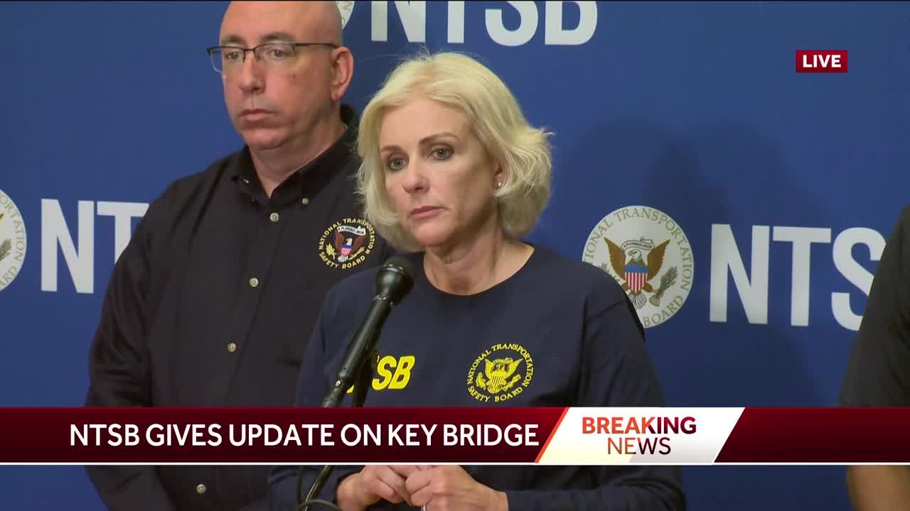 Raw: NTSB provides updates on investigation into bridge collapse