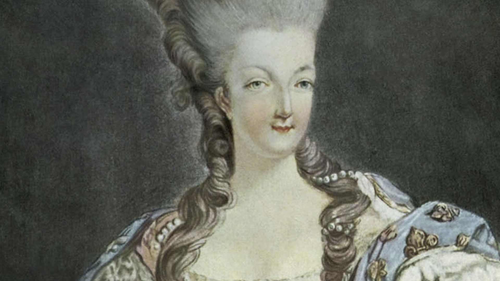 Marie Antoinette Austrian-Born Queen Of France - A Woman With Long Blonde  Hair And Flowers In Her Hair by HEBSTREIT