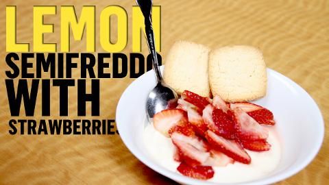 preview for Cooking for Two: Lemon Semifreddo with Strawberries