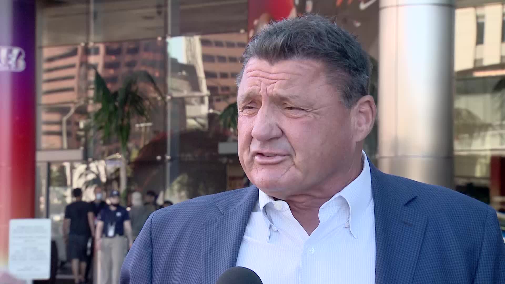 Orgeron 'proud' of Burrow and Chase as they head to Super Bowl LVI