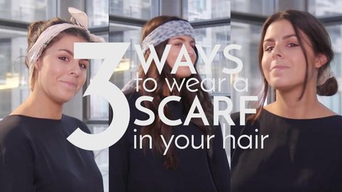 preview for 3 Ways To Wear A Scarf In Your Hair