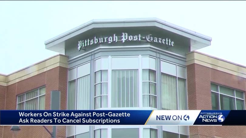 Pittsburgh Post-Gazette strike: Mailers, typographers on strike