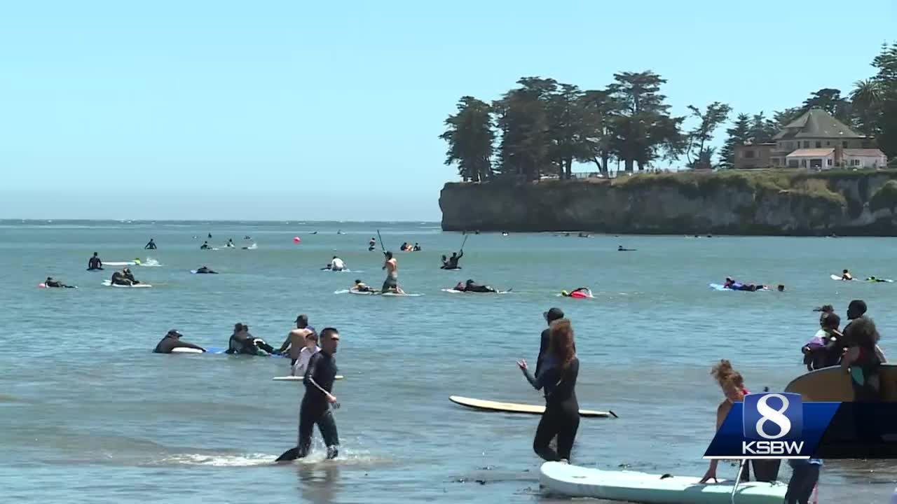 Black Surf Santa Cruz hosts Liberation Paddle Out for the community