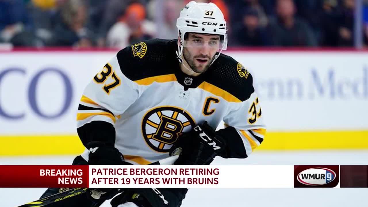 Boston Bruins' Patrice Bergeron announces retirement