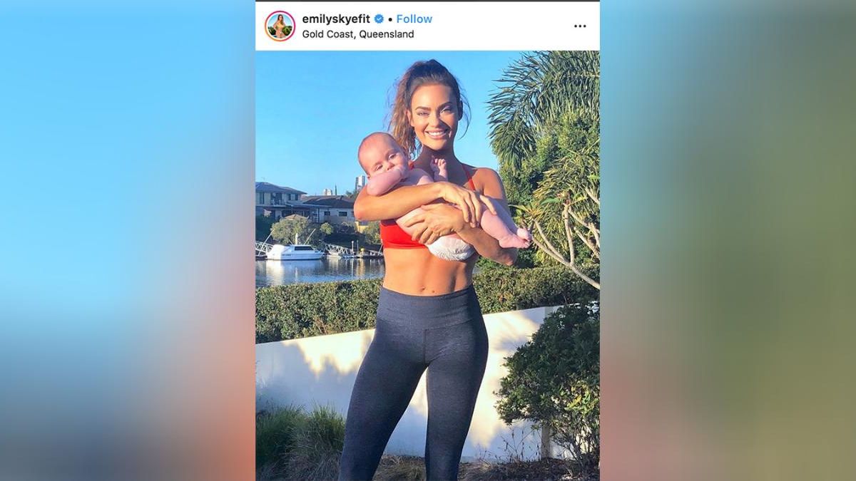 preview for Fitness Expert Emily Skye on Loving Her Body During & After Pregnancy: 'My Feet Were Huge!'