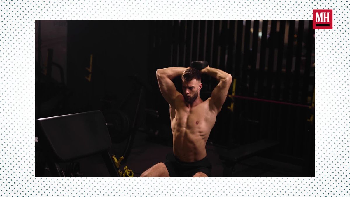 preview for Try This Dumbbell Triceps Extension Variation | Men’s Health Muscle