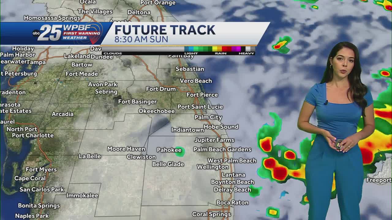 Light rain continues, storms returning tomorrow