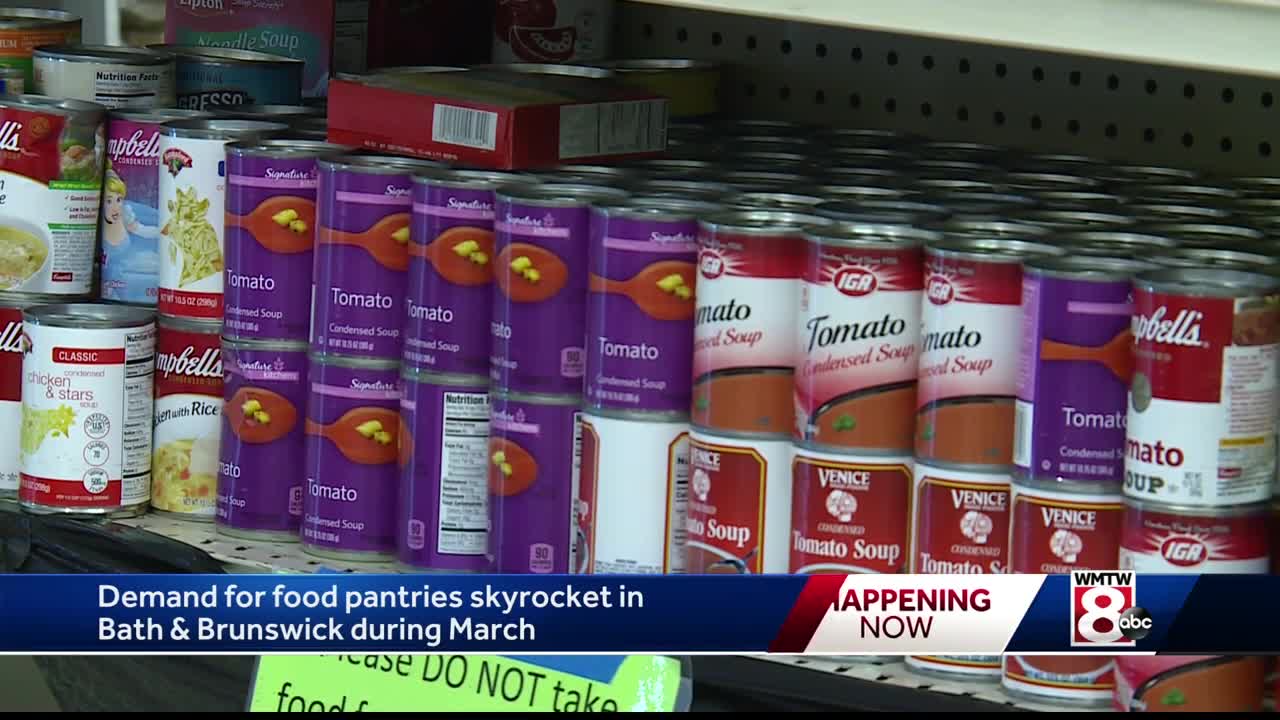 Maine Food Pantries See Rise In Demand During March