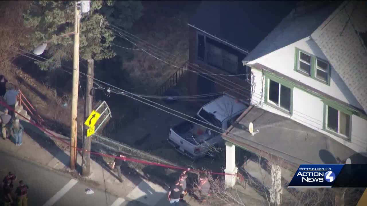 Pickup truck crashes into house in Pittsburgh's South Side Slopes neighborhood