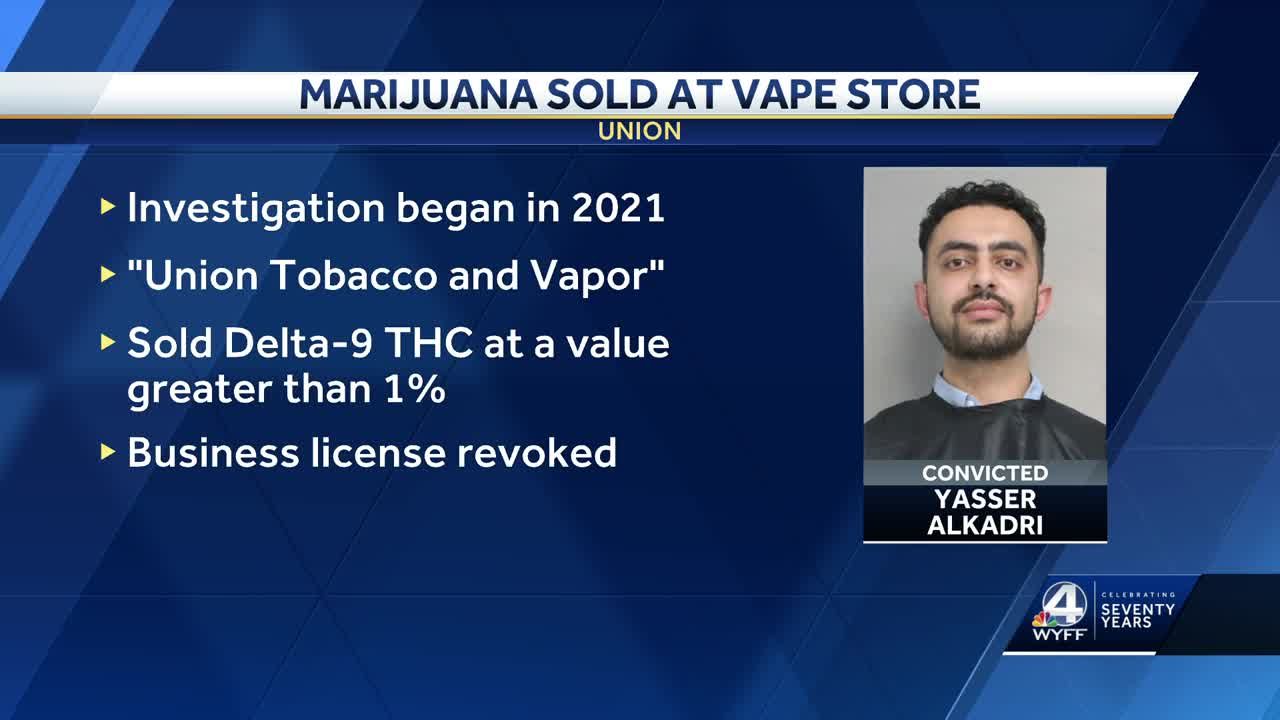 South Carolina Vape store owner guilty distributing marijuana