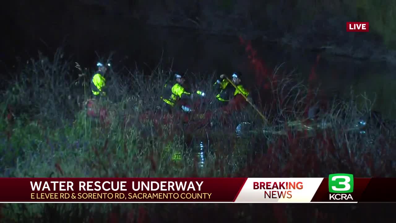 Water rescue underway in Sacramento County