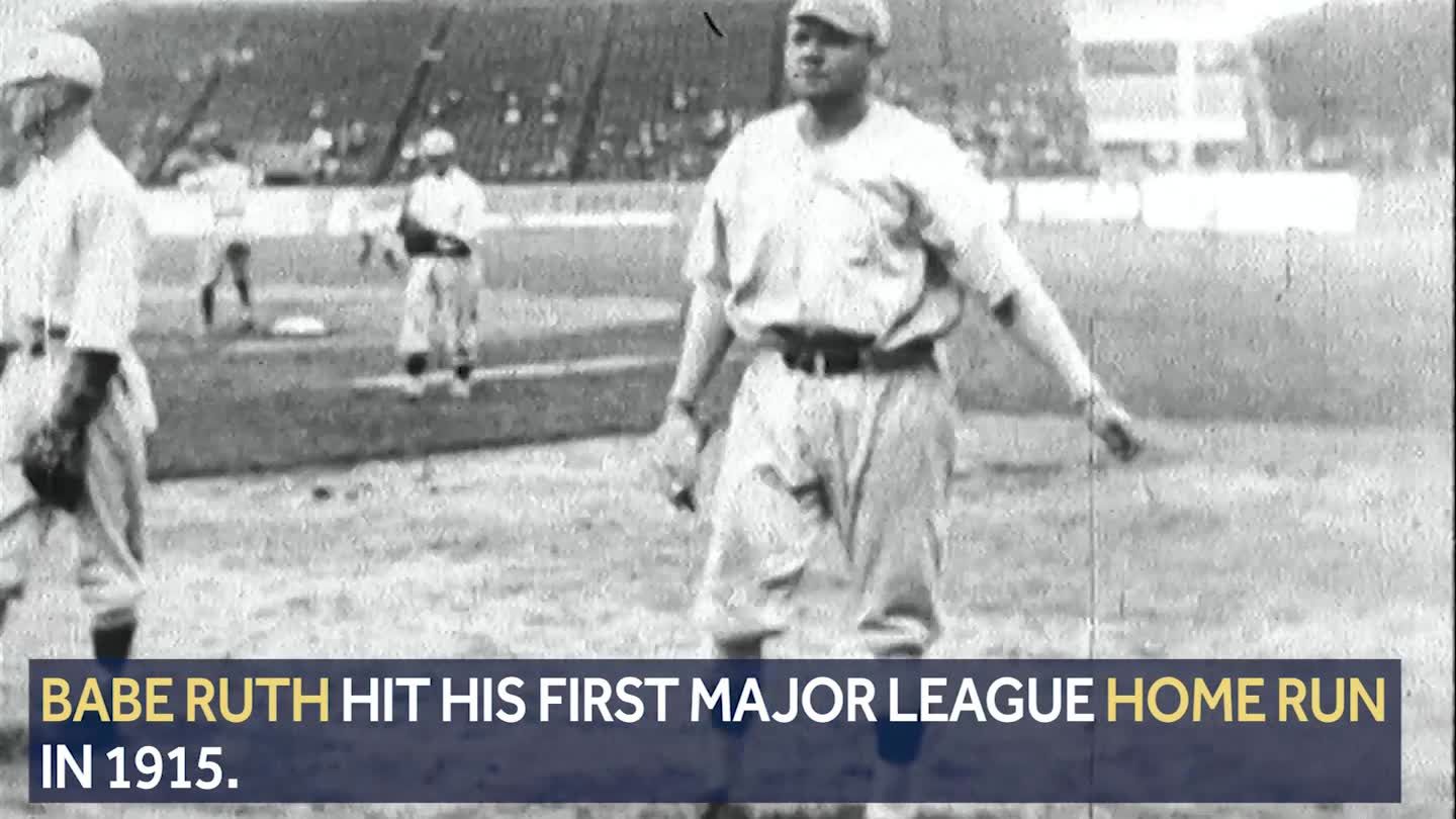 On this day May 6, 1915, Babe Ruth hit his first home run