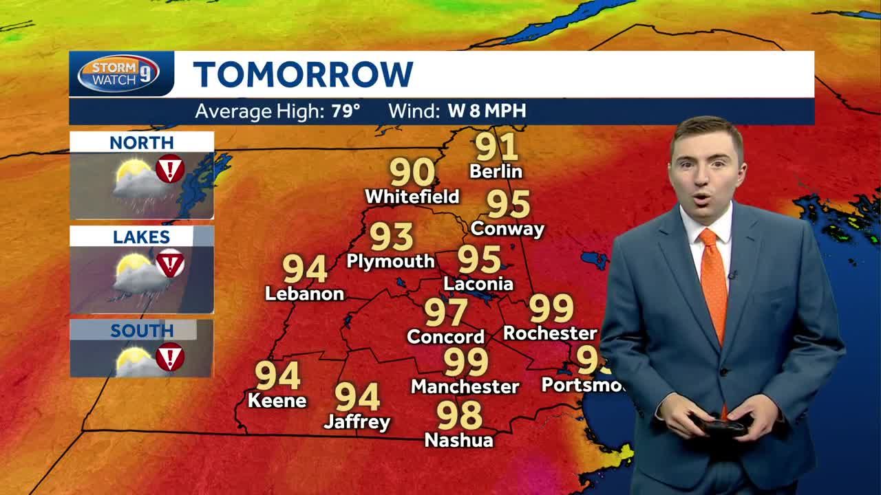 Video: One more day of high heat, strong thunderstorms in NH