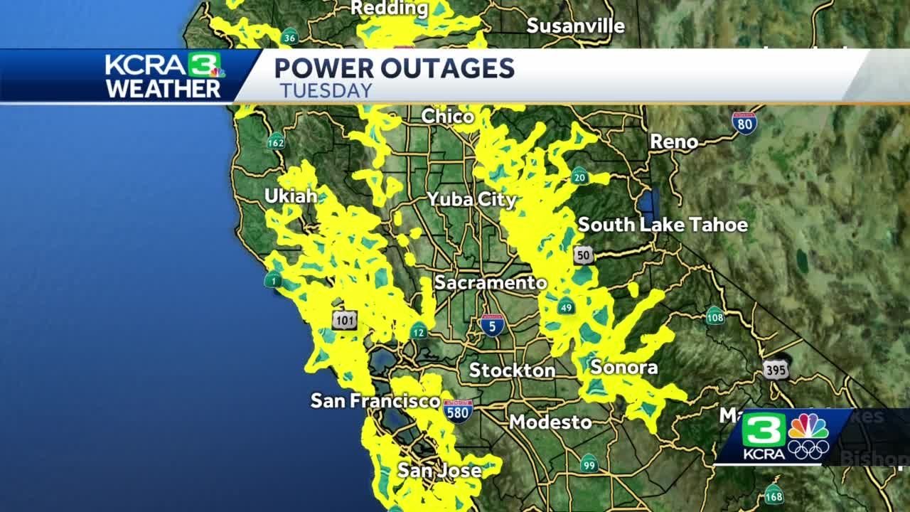 INTERACTIVE MAP See who will be impacted by PG E power shutoffs