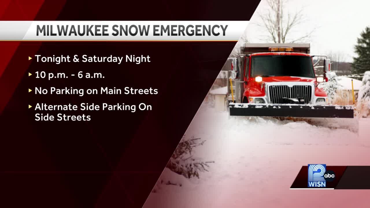 Milwaukee snow emergency declared Friday and Saturday night