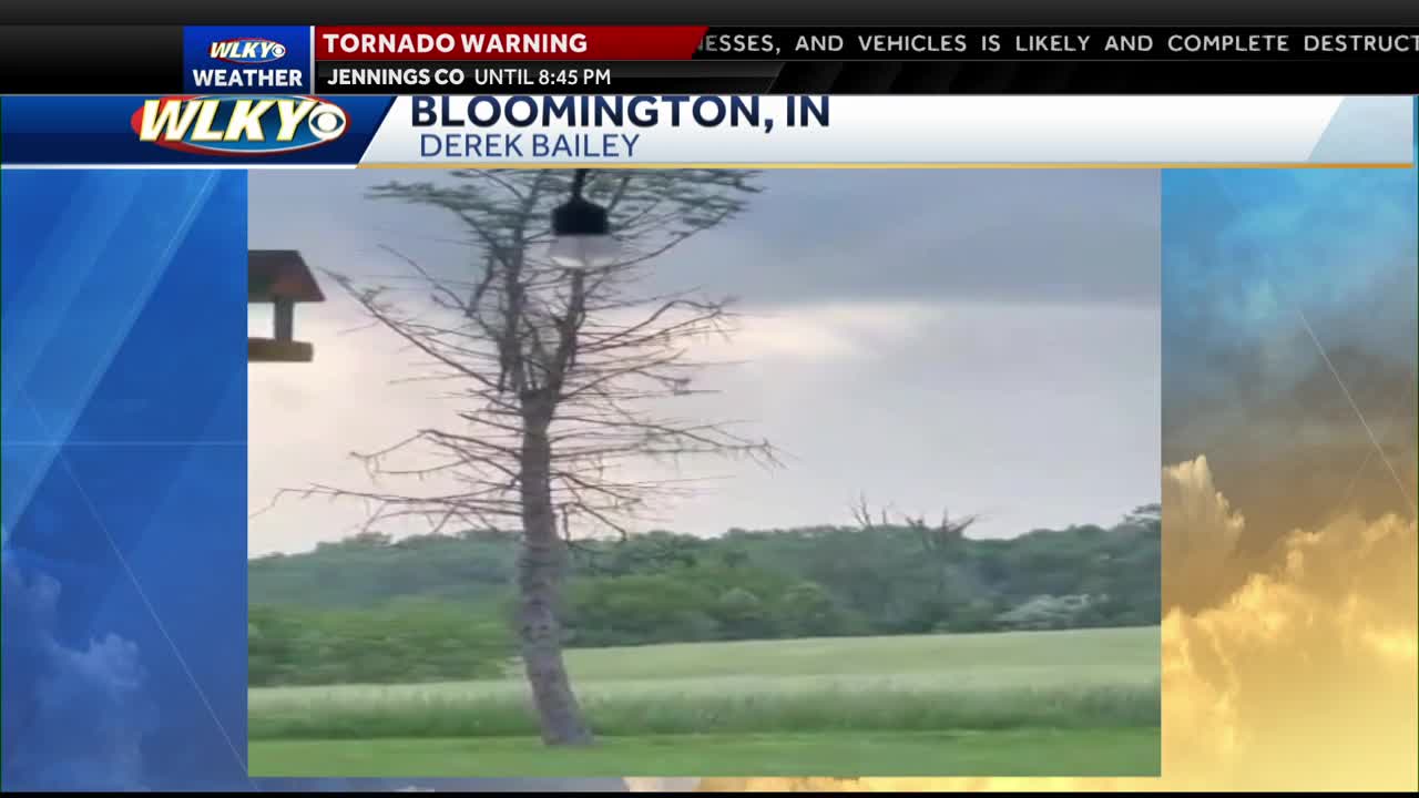 VIDEO: Wild funnel cloud in Bloomington, Indiana