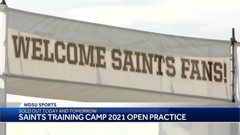 First New Orleans Saints training camp practice open to the public held  Friday