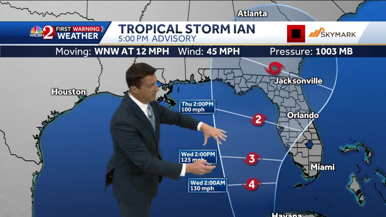 Tropical Storm Ian 5 p.m. update