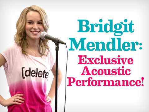 preview for Bridgit Mendler sings to delete digital drama!