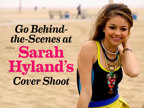 preview for Go Behind-the-Scenes at Sarah Hyland’s Cover Shoot