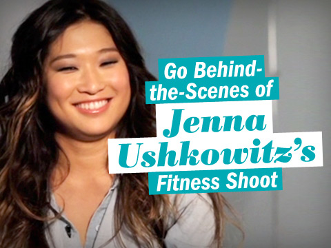 preview for Go Behind-the-Scenes of Jenna Ushkowitz's Fitness Shoot