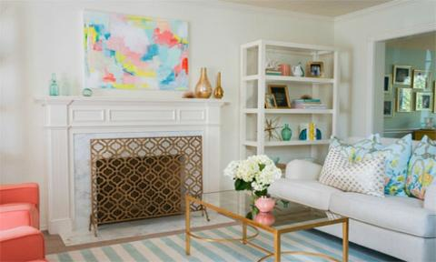 preview for Before & After: A Drab Living Room Gets Polished and Playful Makeover