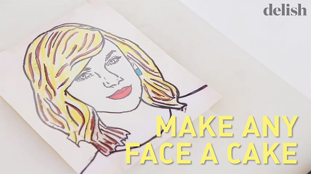 How to Turn Someone's Face into a Cake - Taylor Swift Cake 