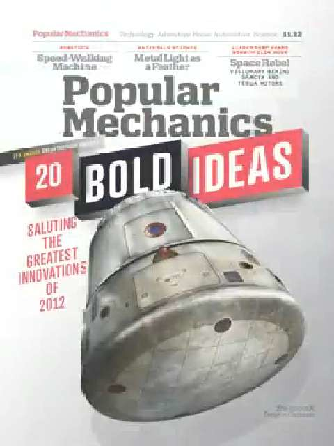 preview for Nov. 2012 Popular Mechanics iPad Cover