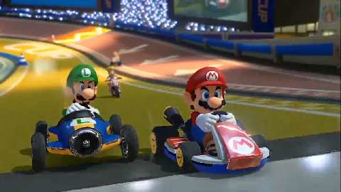 preview for Mario Kart 8 new features gameplay trailer