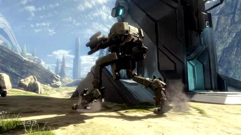 preview for 'Halo 4' Valhalla map, Mantis mech multiplayer trailer
