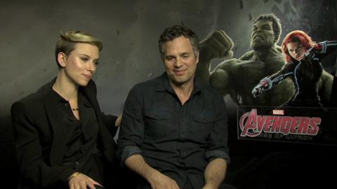 preview for COSMOPOLITAN flip sexist questions on The Avengers Scarlett Johansson and Mark Ruffalo