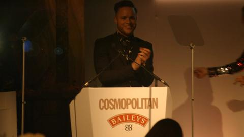 preview for Olly Murs gives Caroline Flack her Ultimate TV Personality award at the Cosmopolitan Ultimate Women Awards with Bailey's
