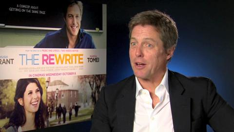 preview for Hugh Grant interview on Bridget Jones 3 and The Rewrite