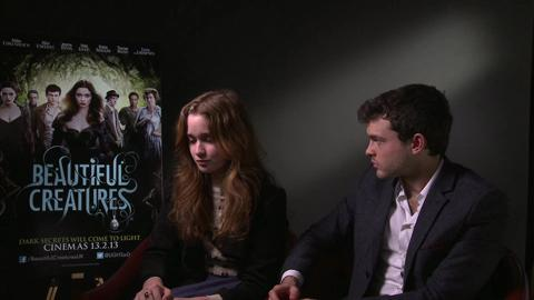 preview for Beautiful Creatures interview with Alice Englert and Alden Ehrenreich